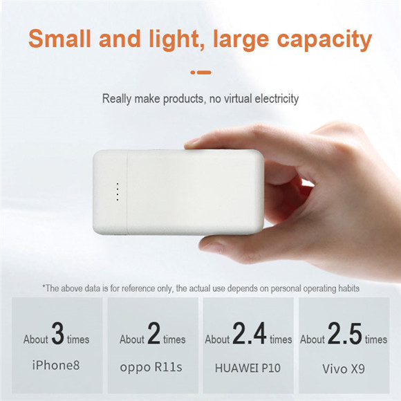 2020 newest full real 5000mAh small size Power Bank LWS-8021